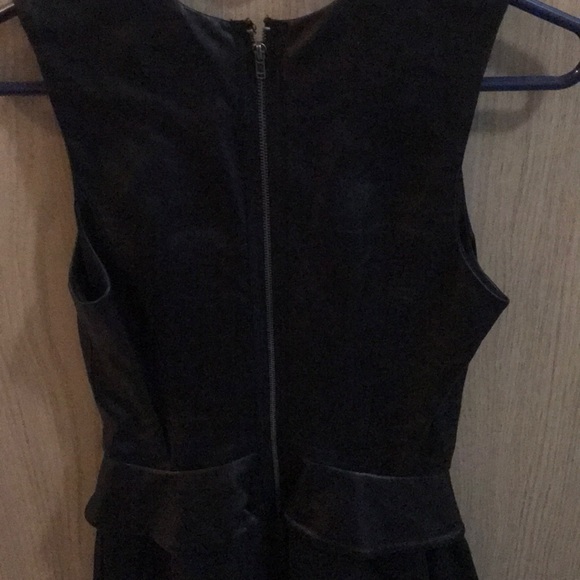 Tracy Reese Leather Peplum Cocktail Dress - Picture 5 of 6